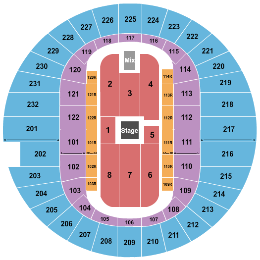 Scope Arena Shane Gillis Seating Chart